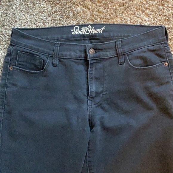 Old Navy Women’s Sweetheart Black Jeans sz 8 R - Picture 2 of 5